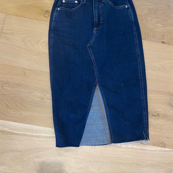 Veronica Beard Breves Denim Skirt Knee Length - Picture 3 of 7